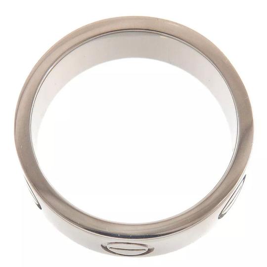 Cartier Silver Love Size 47 White Gold Ring