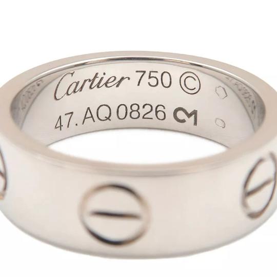 Cartier Silver Love Size 47 White Gold Ring