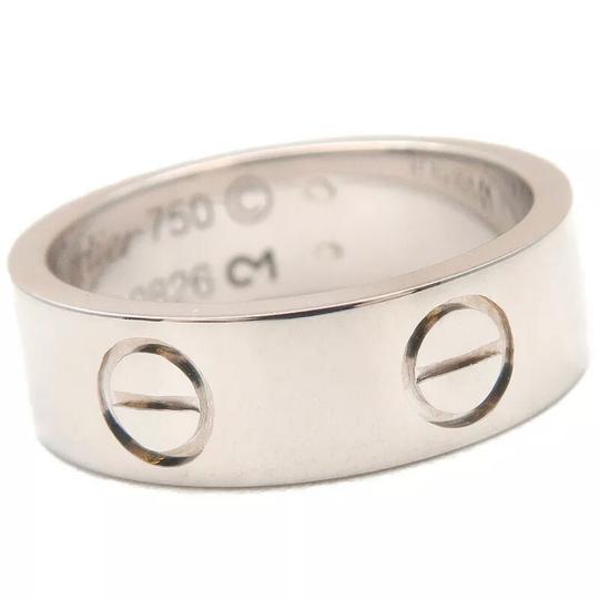 Cartier Silver Love Size 47 White Gold Ring