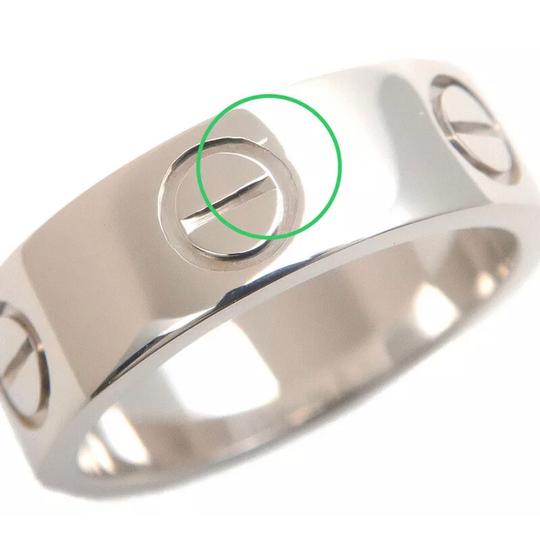 Cartier Silver Love Size 47 White Gold Ring