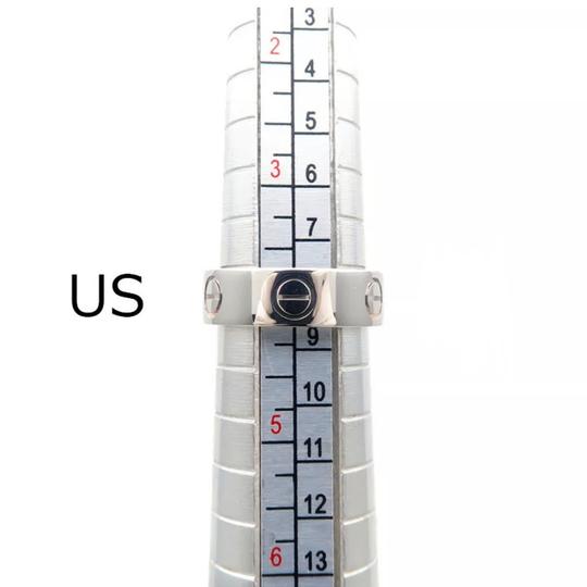 Cartier Silver Love Size 47 White Gold Ring