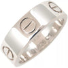 Cartier Silver Love Size 47 White Gold Ring