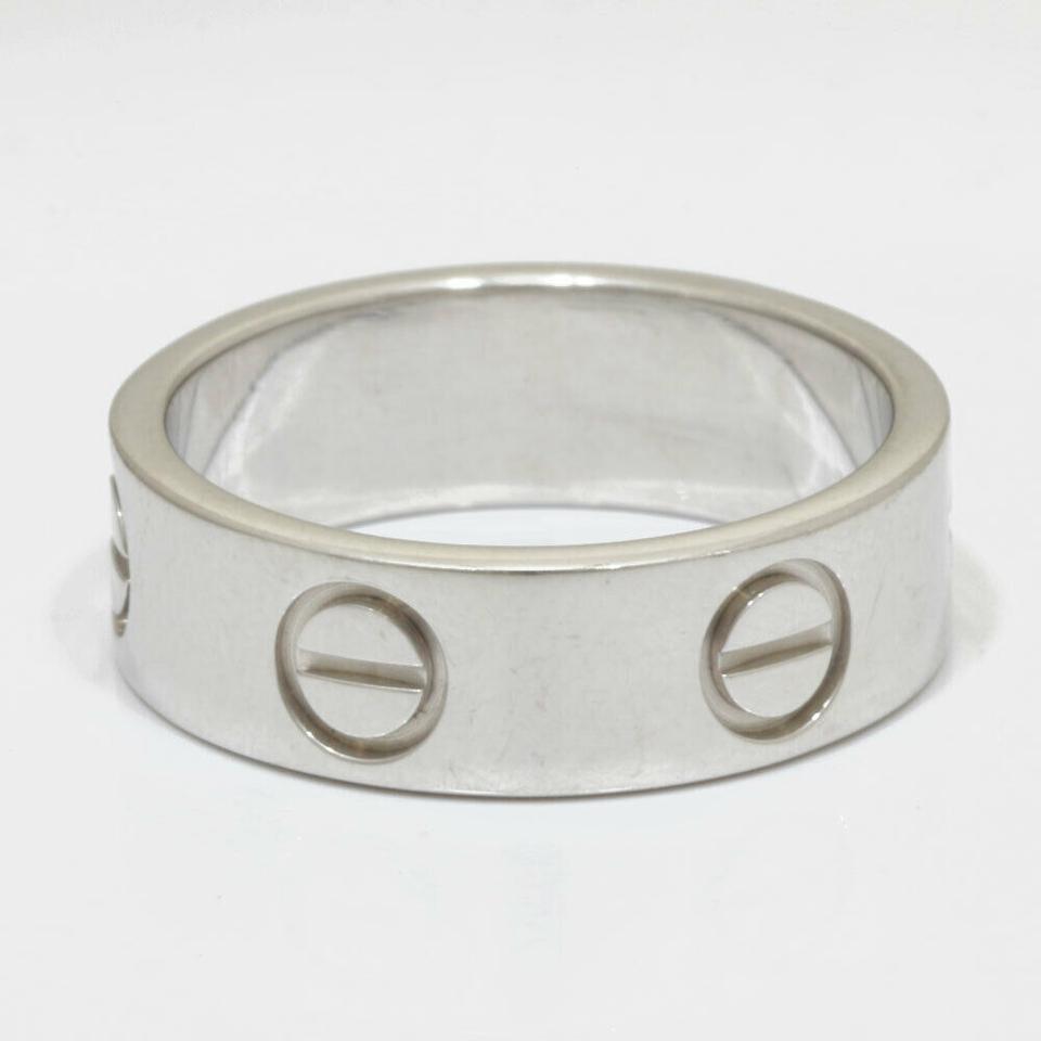 Cartier White Gold K18 Us 5 1/4 Ring
