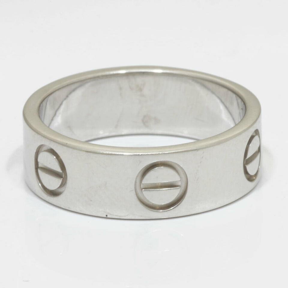 Cartier White Gold K18 Us 5 1/4 Ring