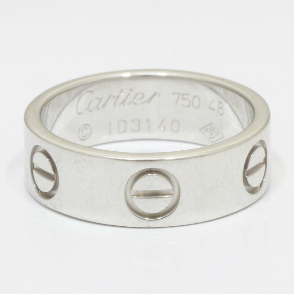 Cartier White Gold K18 Us 5 1/4 Ring