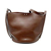 Celine Tote with Drops and Bucket Shiny Studs Small Brown Calfskin Leather Cross Body Bag