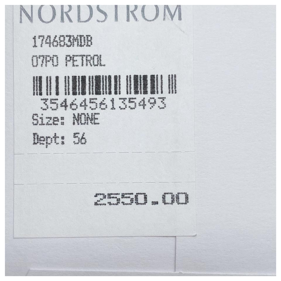 Céline Trapeze Small Grained Petrol Blue Leather Shoulder Bag