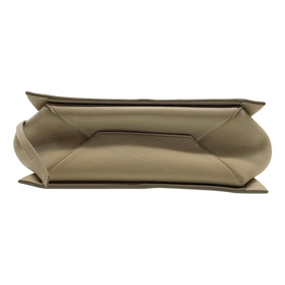 Céline Tri-Fold Baby Grained Calfskin Small Beige Leather Tote