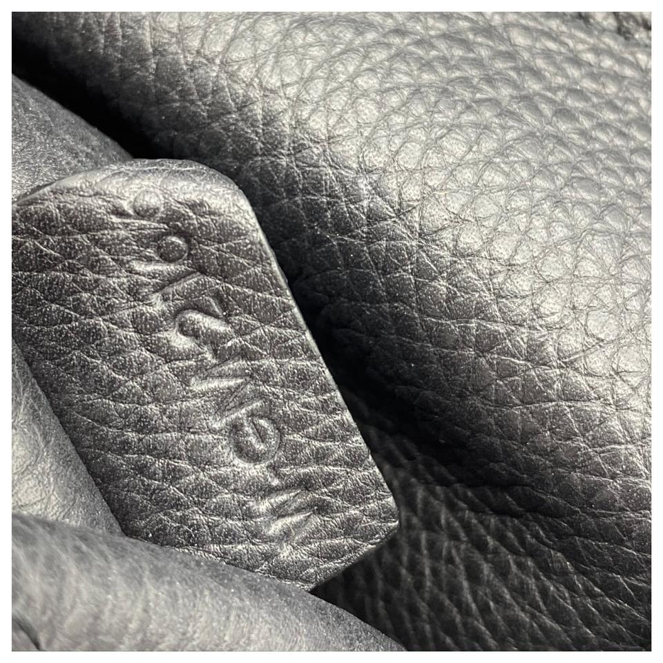 Céline Tri-Fold Medium Baby Grained Black Leather Shoulder Bag