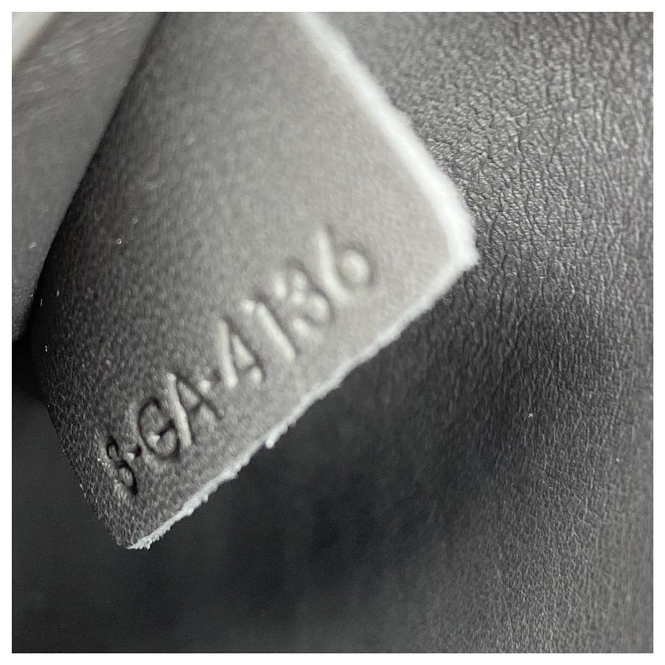 Celine Céline Tri-Fold Medium Baby Grained Anthracite Grey Leather Shoulder Bag