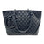 Chanel Cambon Calfskin Quilted Large Black Leather Tote