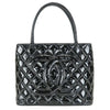 Chanel Medallion Black Patent Leather Tote