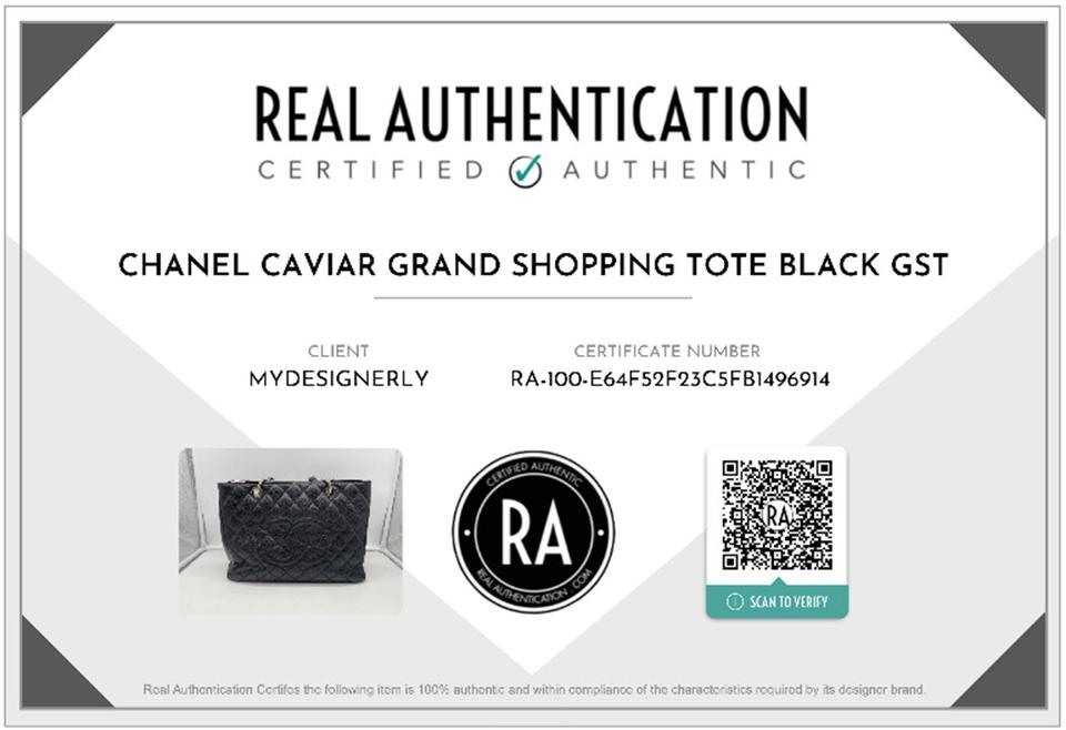 Chanel Black Quilted Caviar Grand Shopping Tote, myGemma