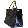 Chanel Grand Shopping Tote GST Black Patent Leather Tote Vintage