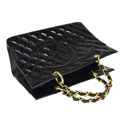 Chanel GST (grand shopping tote) Black Leather ref.374938 - Joli Closet