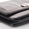 Chanel Boy Wallet on Chain Glazed Woc Black Calfskin Leather Shoulder Bag
