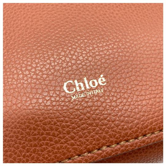 Chloe Aby Medium Brown Leather Tote