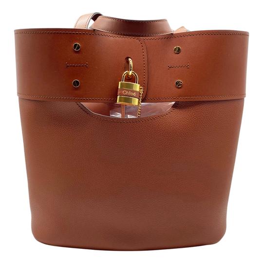 Chloe Aby Medium Brown Leather Tote