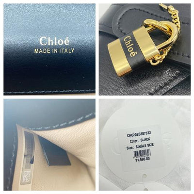 Chloe Aby Mini Black Leather Shoulder Bag