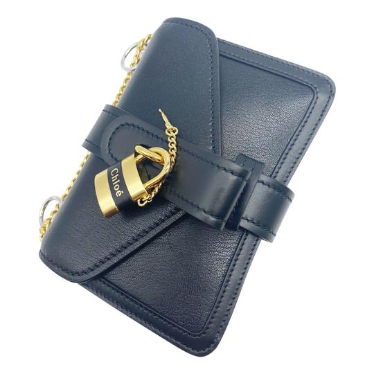 Chloe Aby Mini Black Leather Shoulder Bag