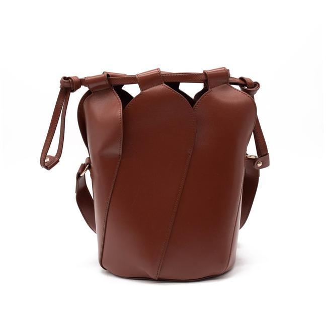 Chloé Tulip Mini Leather Bucket Crossbody Bag