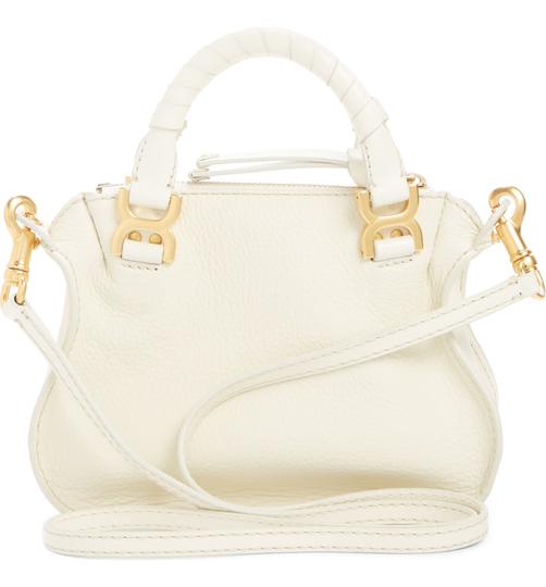Chloe Natural White Leather The Mini Flat Pouch - Handbag | Pre-owned & Certified | used Second Hand | Unisex