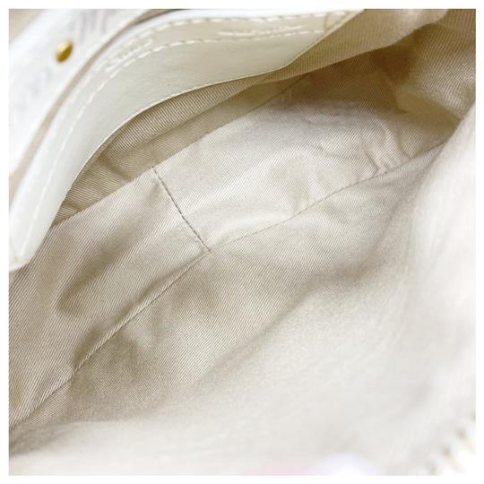 Chloé Crossbody Marcie Mini Fringe Special Edition White Leather Messenger Bag