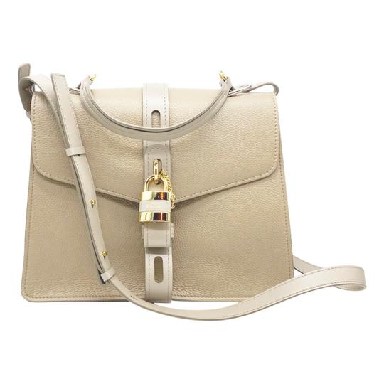 Chloé "Aby Day" Large Grey Leather Shoulder Bag