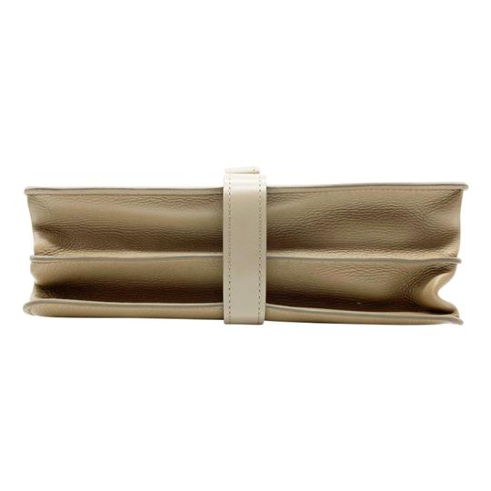 Chloé "Aby Day" Large Grey Leather Shoulder Bag