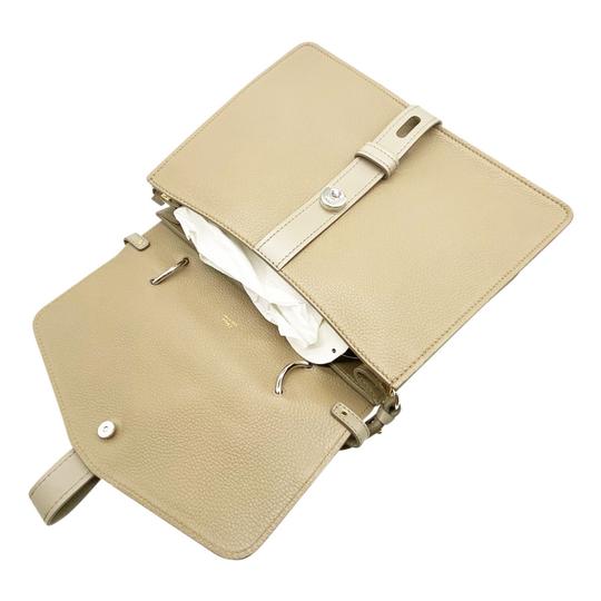 Chloé "Aby Day" Large Grey Leather Shoulder Bag