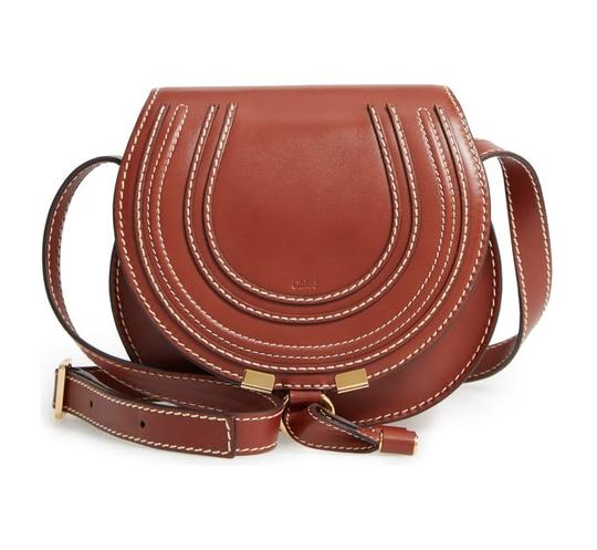 Chloe Marcie Small Round Brown Leather Cross Body Bag