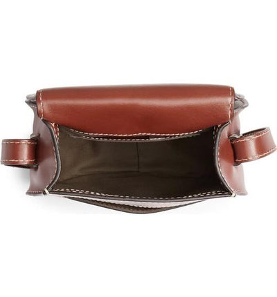 Chloe Marcie Small Round Brown Leather Cross Body Bag