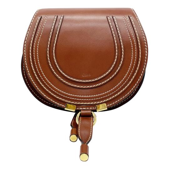 Chloe Marcie Small Round Brown Leather Cross Body Bag