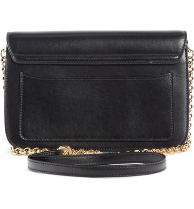 Chloe Mini Chain Wallet Black Leather Shoulder Bag