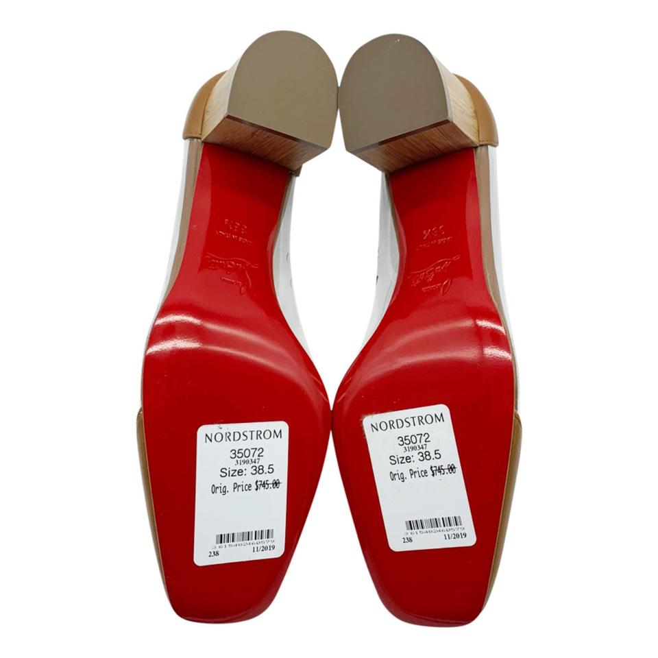 Christian Louboutin Brown Grandola Clear Camel Pumps