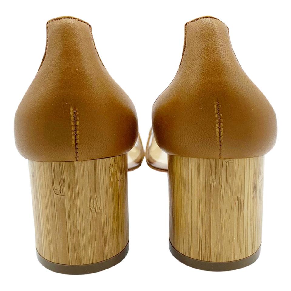 Christian Louboutin Brown Grandola Clear Camel Pumps