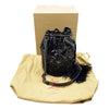 Christian Louboutin Bucket Marie Jane Lace Black Leather Shoulder Bag