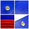 Christian Louboutin Clutch Calfskin Spikes Paloma Blue Leather Shoulder Bag