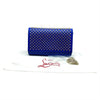 Christian Louboutin Clutch Calfskin Spikes Paloma Blue Leather Shoulder Bag