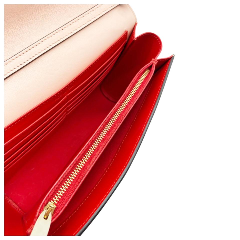 Christian Louboutin Clutch Paloma Salmon Pink Leather Shoulder Bag