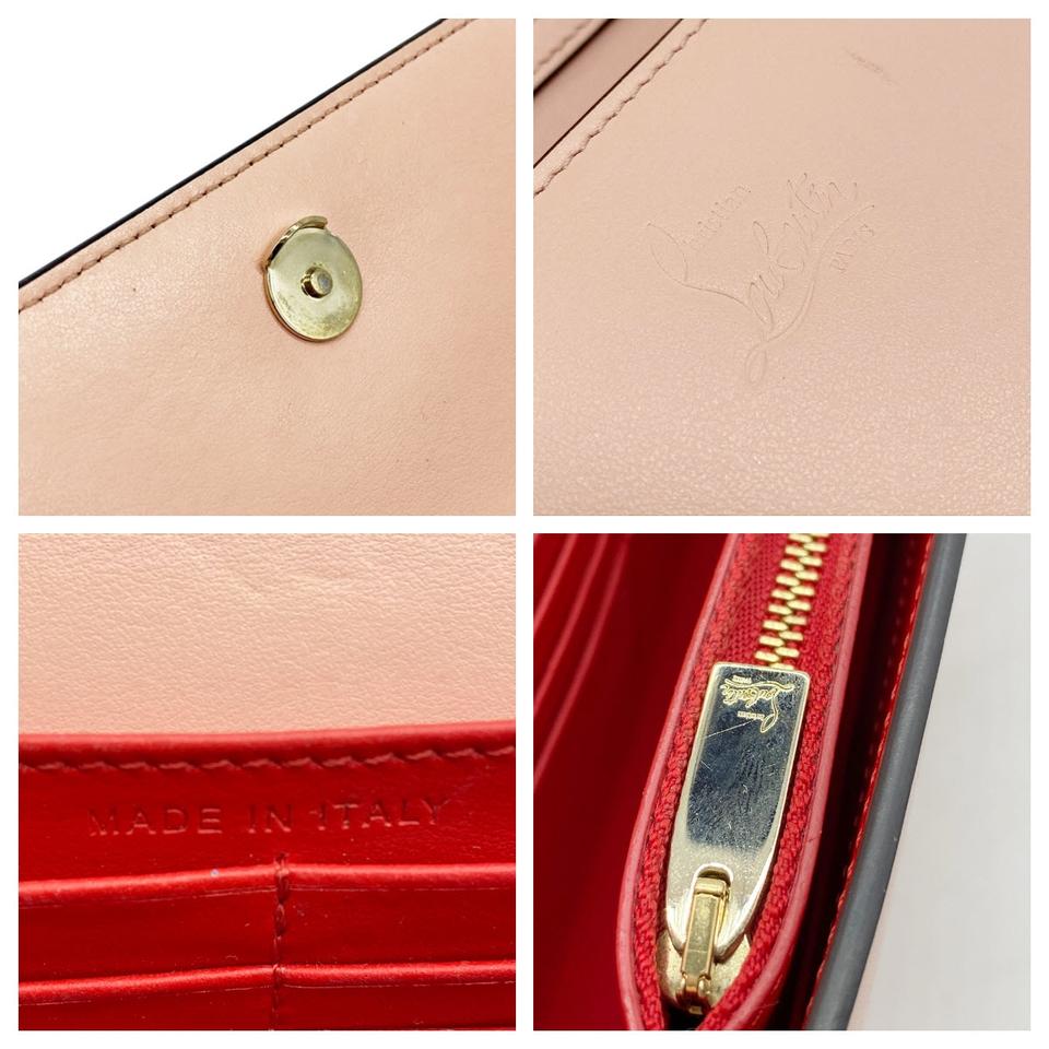 Christian Louboutin Clutch Paloma Salmon Pink Leather Shoulder Bag