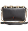 Christian Louboutin Clutch Zoompouch Spiked Black Leather Shoulder Bag