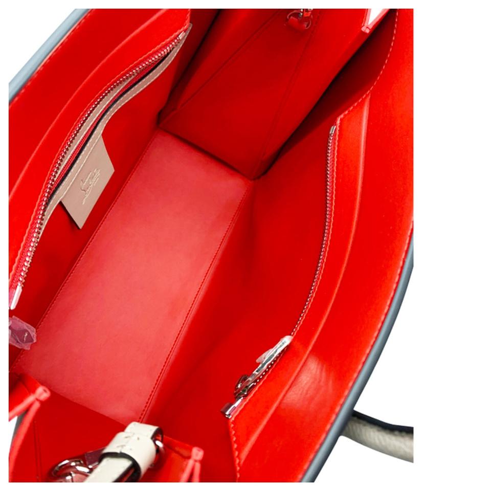 Christian Louboutin Medium Paloma Calfskin Satchel Fungo Beige Leather Tote