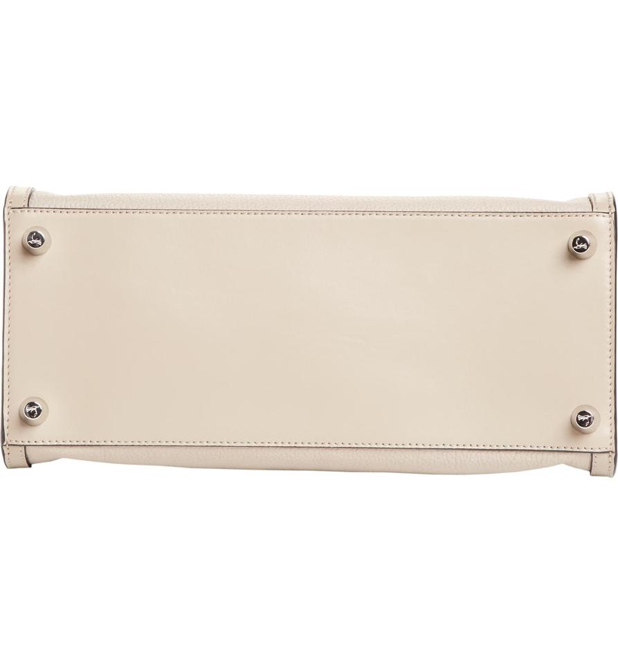 Christian Louboutin Medium Paloma Calfskin Satchel Fungo Beige Leather Tote
