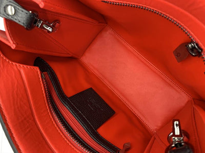 Christian Louboutin Mini Paloma Camo Jacquard Satchel Black Leather Shoulder Bag