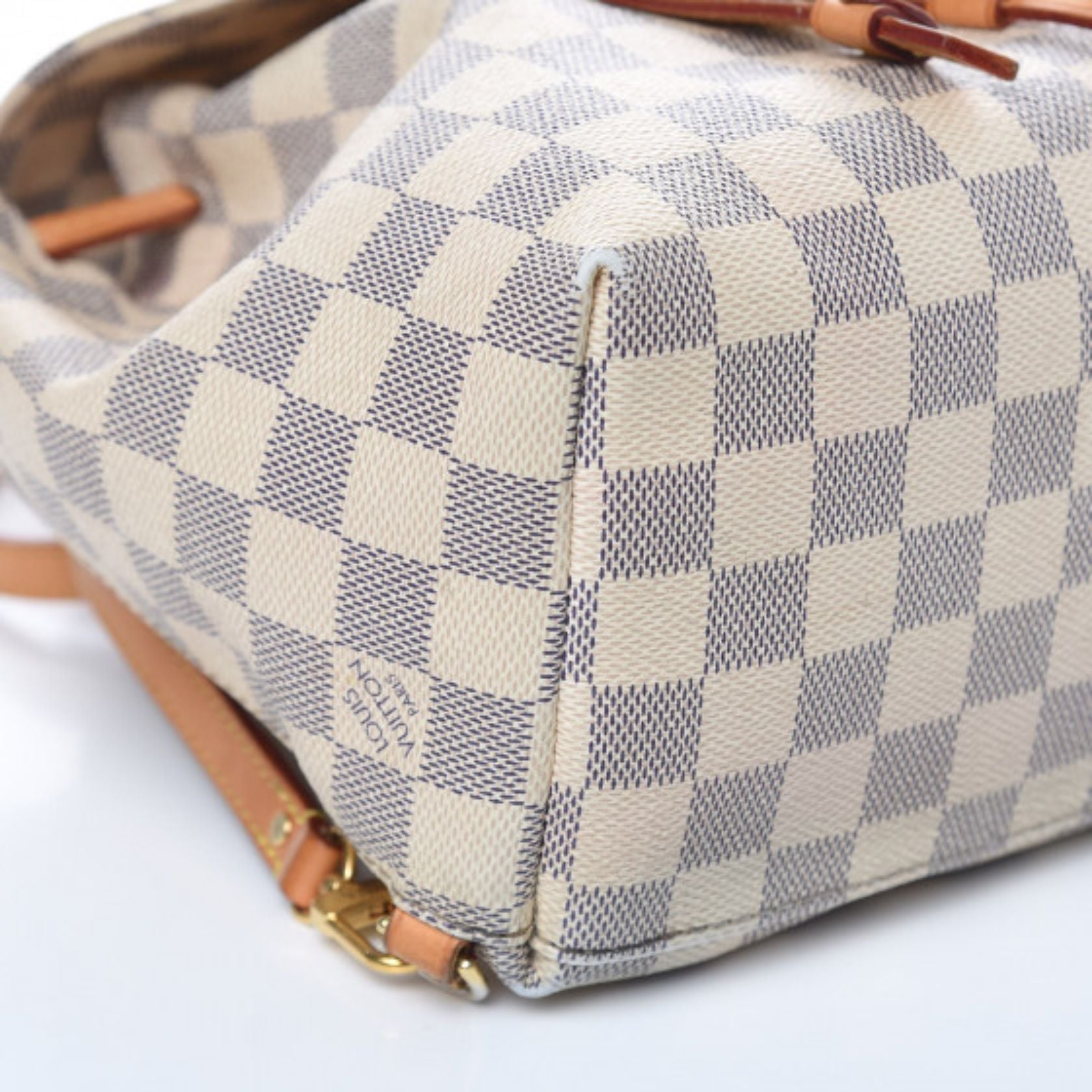 Louis Vuitton Sperone Bb White Damier Azur Canvas Backpack