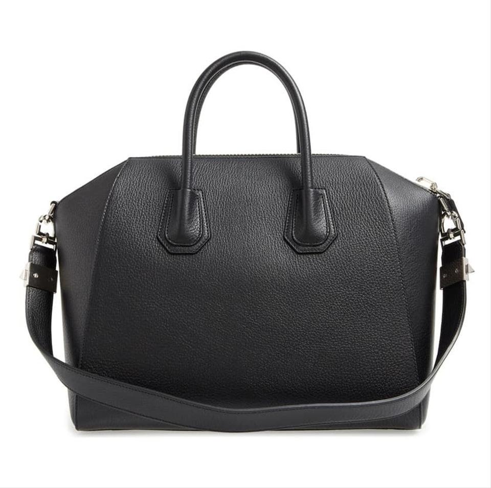 Givenchy Antigona Medium Sugar Black Leather Satchel