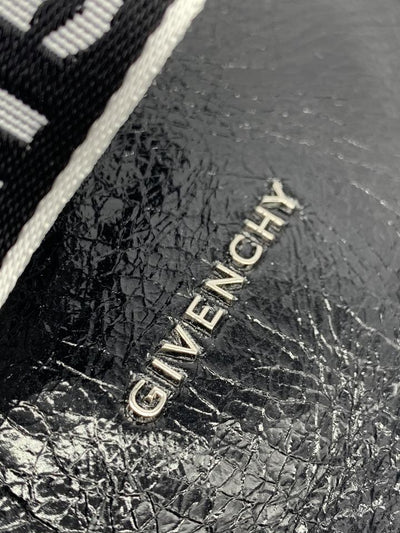 Givenchy Mini Pandora Glazed Black Patent Leather Shoulder Bag