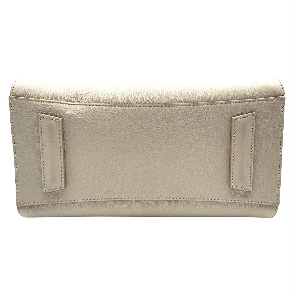 Givenchy Small Antigona Natural Grey Beige Leather Satchel