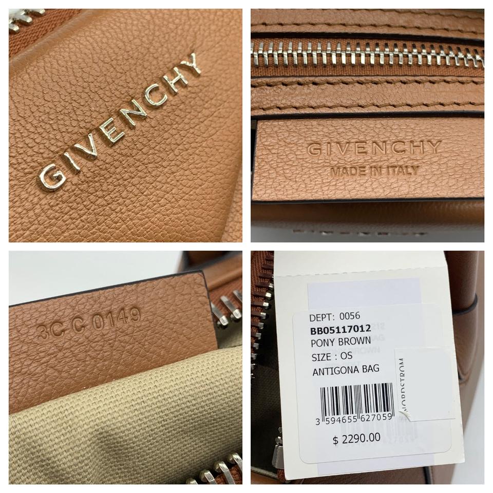 Givenchy Small Antigona Satchel Brown Leather Shoulder Bag